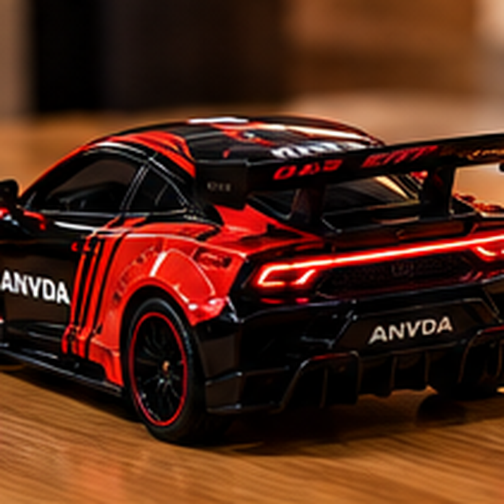 WakeForSpeed™ Supercar Alarm Clock with Digital Display, Sound & LED Lights