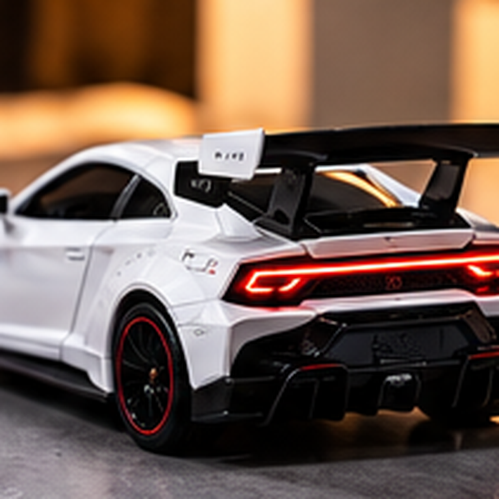 WakeForSpeed™ Supercar Alarm Clock with Digital Display, Sound & LED Lights
